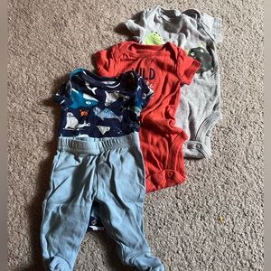 Carters Newborn size boys onesies Bundle